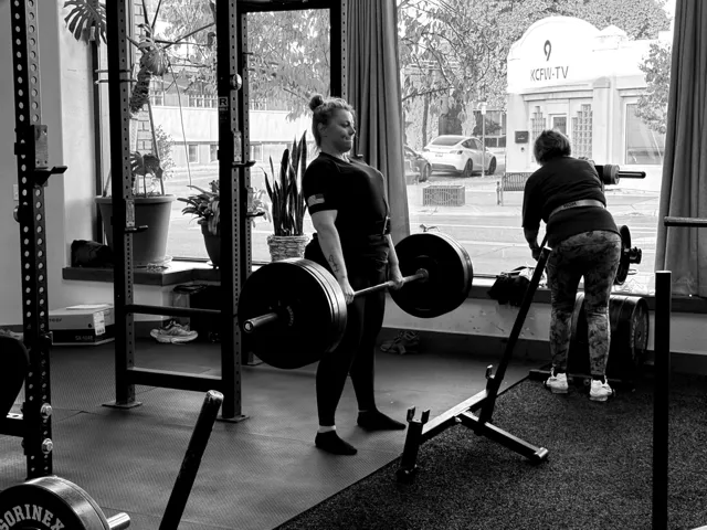Deadlifts in the gym